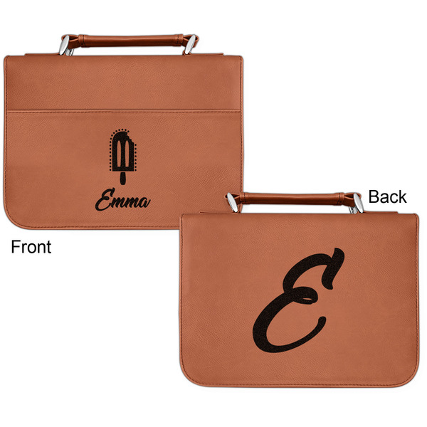 Popsicles and Polka Dots Cognac Leatherette Bible Covers - Small Double Sided Apvl