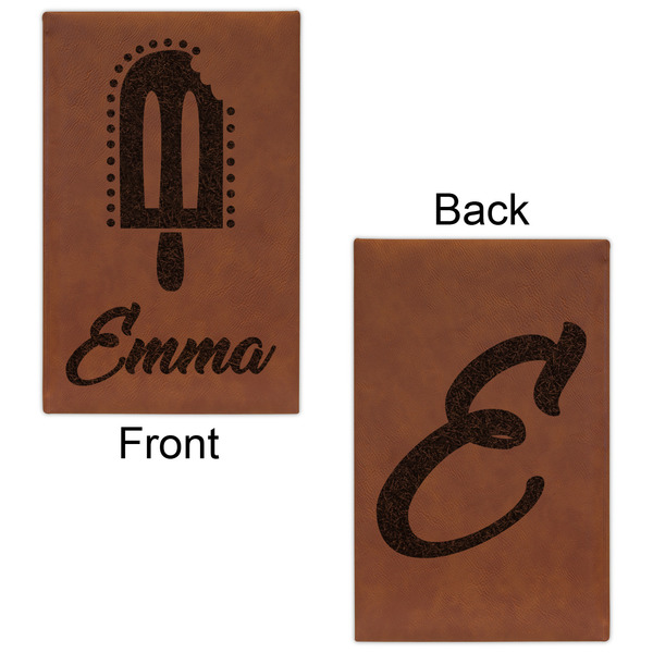 Popsicles and Polka Dots Cognac Leatherette Journal - Double Sided - Apvl