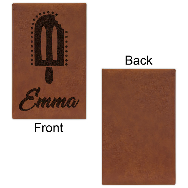 Popsicles and Polka Dots Cognac Leatherette Journal - Single Sided - Apvl