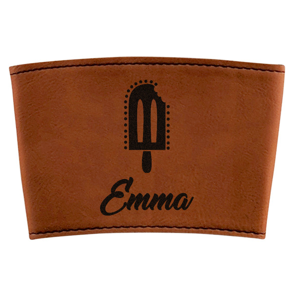 Custom Popsicles and Polka Dots Leatherette Cup Sleeve (Personalized)