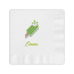 Popsicles and Polka Dots Coined Cocktail Napkins (Personalized)