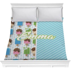 Popsicles and Polka Dots Comforter - Full / Queen (Personalized)