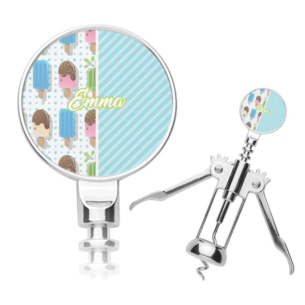 Custom Popsicles and Polka Dots Corkscrew (Personalized)