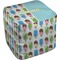 Popsicles and Polka Dots Cube Pouf Ottoman (Top)