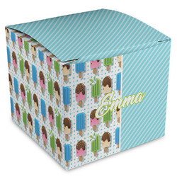 Popsicles and Polka Dots Cube Favor Gift Boxes (Personalized)