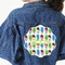 Popsicles and Polka Dots Twill Iron On Patch - Custom Shape - 3XL (Personalized)