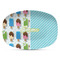 Popsicles and Polka Dots Plastic Platter - Microwave & Oven Safe Composite Polymer (Personalized)