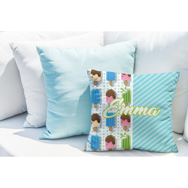 Popsicles and Polka Dots Decorative Pillow Case - LIFESTYLE 2