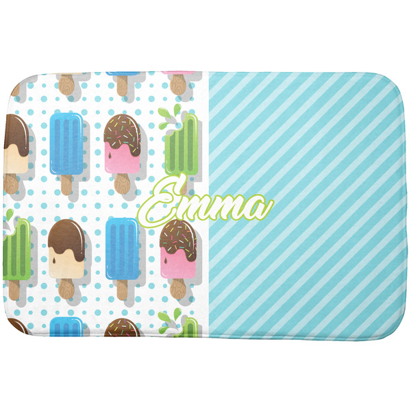 Custom Popsicles and Polka Dots Dish Drying Mat (Personalized)
