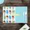 Popsicles and Polka Dots Disposable Paper Placemat - In Context