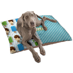 Popsicles and Polka Dots Dog Bed - Large w/ Name or Text