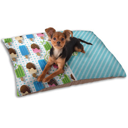 Popsicles and Polka Dots Dog Bed - Small w/ Name or Text