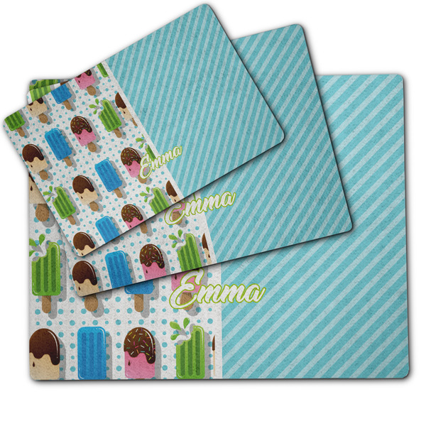 Popsicles and Polka Dots Dog Food Mat - MAIN (sm, med, lrg)