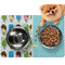 Popsicles and Polka Dots Dog Food Mat - Small LIFESTYLE
