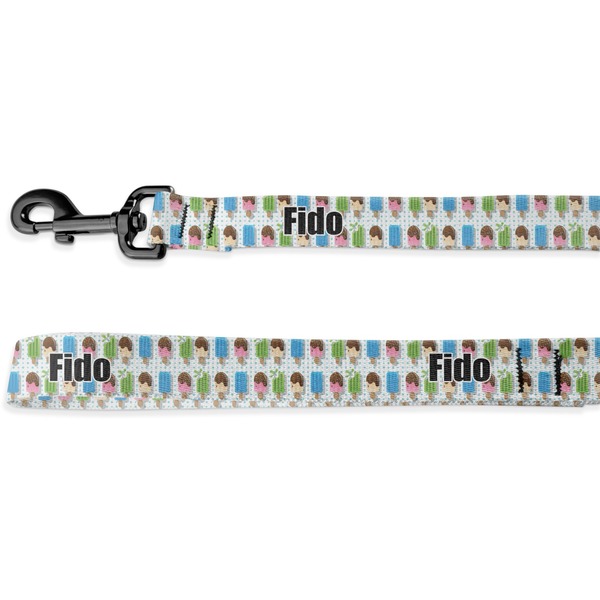 Custom Popsicles and Polka Dots Deluxe Dog Leash (Personalized)