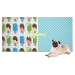 Popsicles and Polka Dots Dog Towel (Personalized)