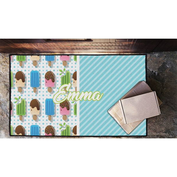 Popsicles and Polka Dots Door Mat - LIFESTYLE (Lrg)