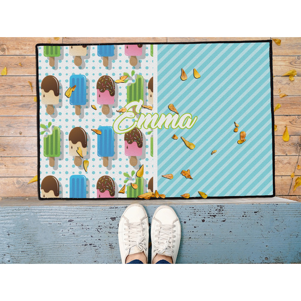 Popsicles and Polka Dots Door Mat - LIFESTYLE (Med)