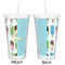 Popsicles and Polka Dots Double Wall Tumbler with Straw - Approval