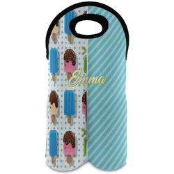 Popsicles and Polka Dots Wine Tote Bag (2 Bottles) (Personalized)