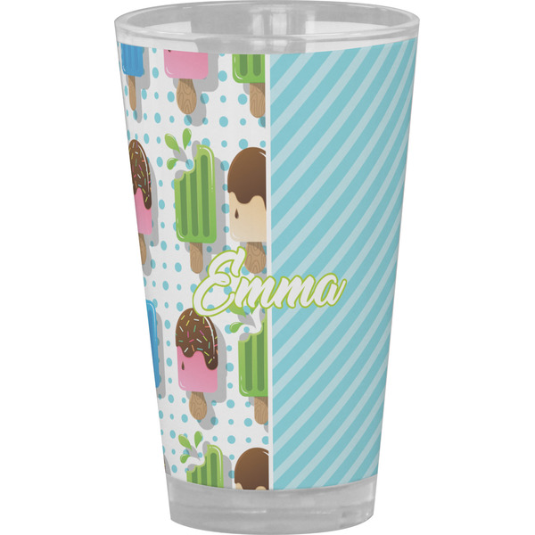 Custom Popsicles and Polka Dots Pint Glass - Full Color (Personalized)