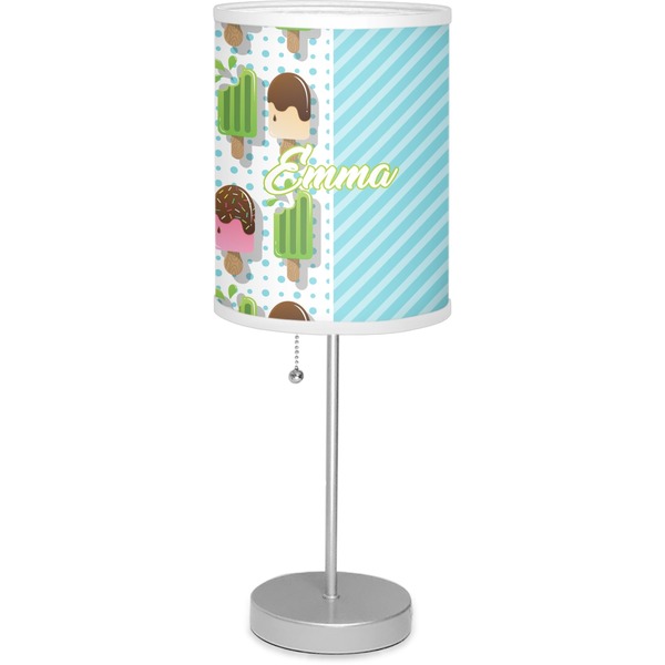 Custom Popsicles and Polka Dots Lamp with Drum Shade (Personalized)
