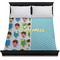 Popsicles and Polka Dots Duvet Cover - Queen - On Bed - No Prop
