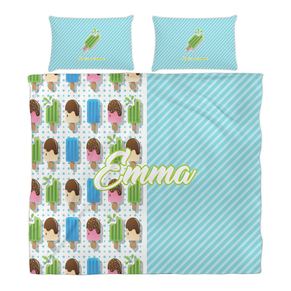 Popsicles and Polka Dots Duvet Cover Set - King - Alt Approval