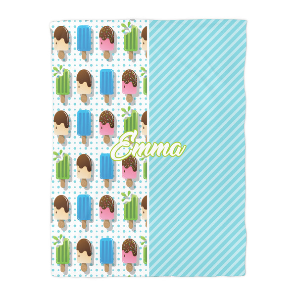 Popsicles and Polka Dots Duvet Cover - Twin - Front