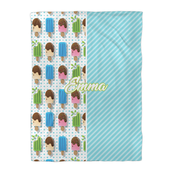 Popsicles and Polka Dots Duvet Cover - Twin XL - Front