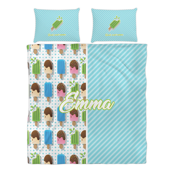 Popsicles and Polka Dots Duvet cover Set - Queen - Alt Approval