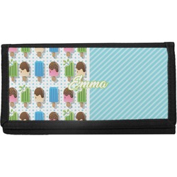 Popsicles and Polka Dots Canvas Checkbook Cover (Personalized)