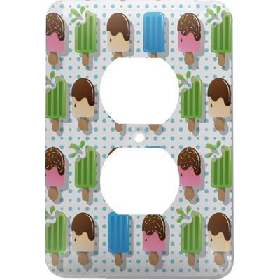 Popsicles and Polka Dots Electric Outlet Plate (Personalized)