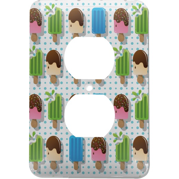 Custom Popsicles and Polka Dots Electric Outlet Plate