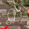 Popsicles and Polka Dots Engraved Glass Ornaments - Round (Lifestyle)