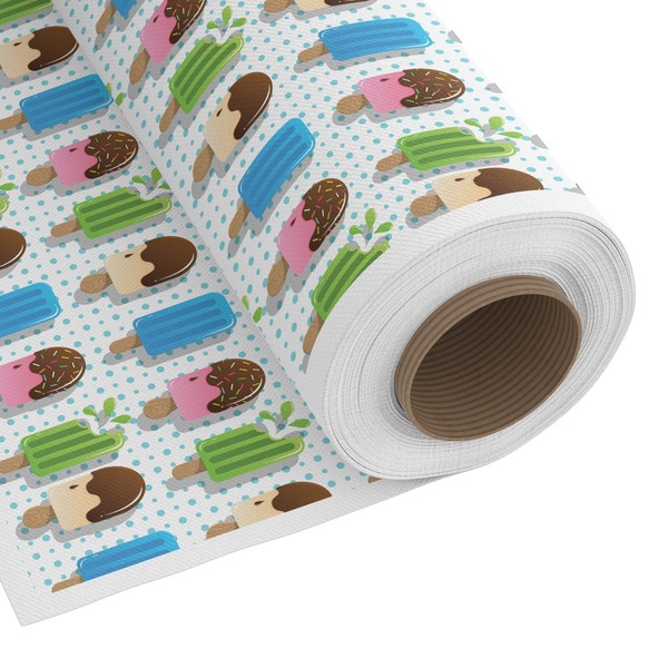 Custom Popsicles and Polka Dots Fabric by the Yard - Spun Polyester Poplin