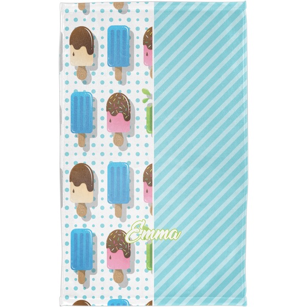 Popsicles and Polka Dots Finger Tip Towel - Full View