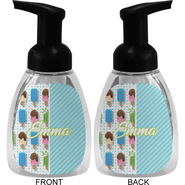 Popsicles and Polka Dots Foam Soap Bottle (Front & Back)