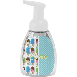 Popsicles and Polka Dots Foam Soap Bottle - White (Personalized)
