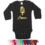 Popsicles and Polka Dots Bodysuit w/Foil - Long Sleeves (Personalized)