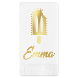 Popsicles and Polka Dots Guest Napkins - Foil Stamped (Personalized)