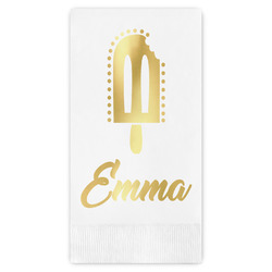 Popsicles and Polka Dots Guest Napkins - Foil Stamped (Personalized)
