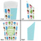 Popsicles and Polka Dots French Fry Favor Box - Front & Back View