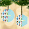 Popsicles and Polka Dots Frosted Glass Ornament - MAIN PARENT