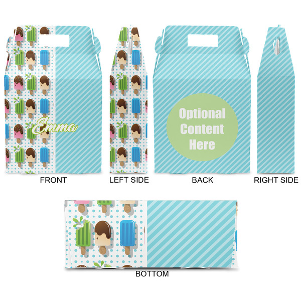 Popsicles and Polka Dots Gable Favor Box - Approval