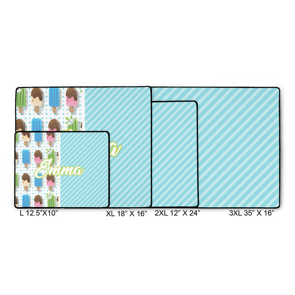 Popsicles and Polka Dots Gaming Mats - SIZE CHART
