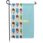 Popsicles and Polka Dots Small Garden Flag - Double Sided w/ Name or Text