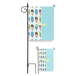 Popsicles and Polka Dots Garden Flag (Personalized)