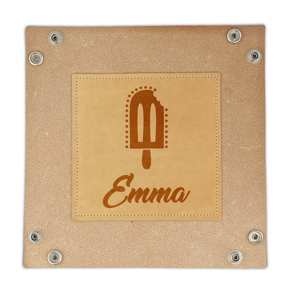 Popsicles and Polka Dots Genuine Leather Valet Trays - FRONT