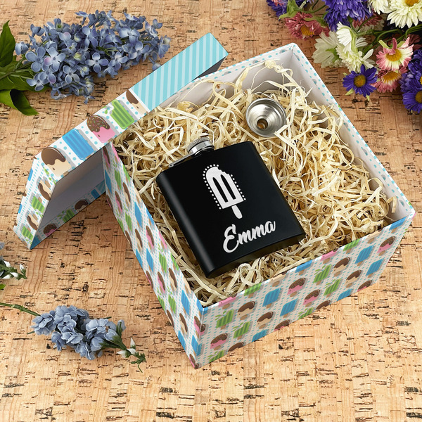 Popsicles and Polka Dots Gift Boxes with Lid - Canvas Wrapped - X-Large - In Context